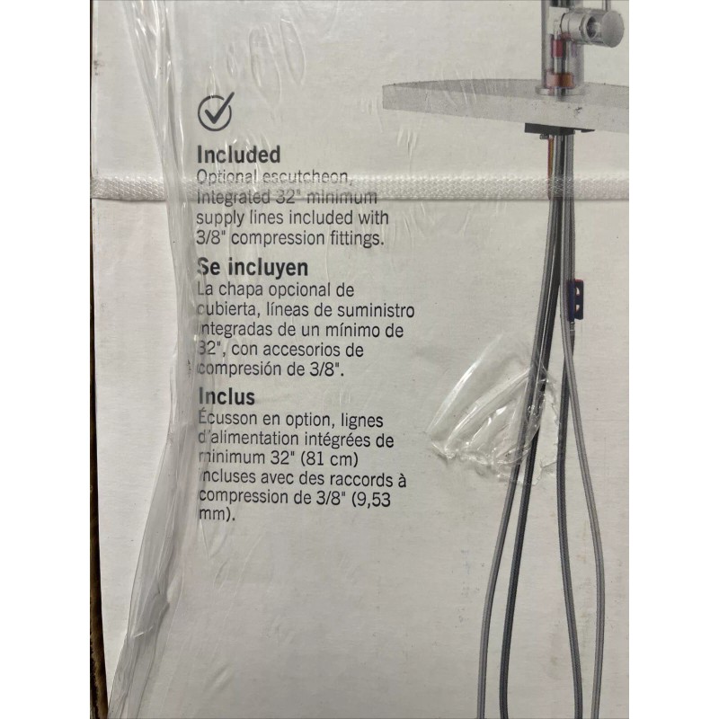 DELTA Eldridge 1-Handle Pull Down Sprayer Faucet w/ ShieldSpray in
