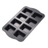 Twscvc Mini Loaf Pan, 8-Cavity Non-Stick Muffin Pan,Carbon Steel Brownie
