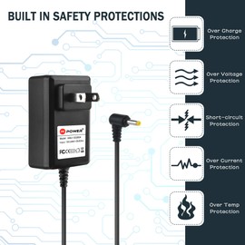 PKPOWER AC Adapter for Omron 5 7 10 10+ Series Healthcare Upper Arm BP Monitor, Power Supply for Omron M2 M3 M6 M7 Hem-ADPTW5 HEM-773 HEM-773AC Blood pressure
