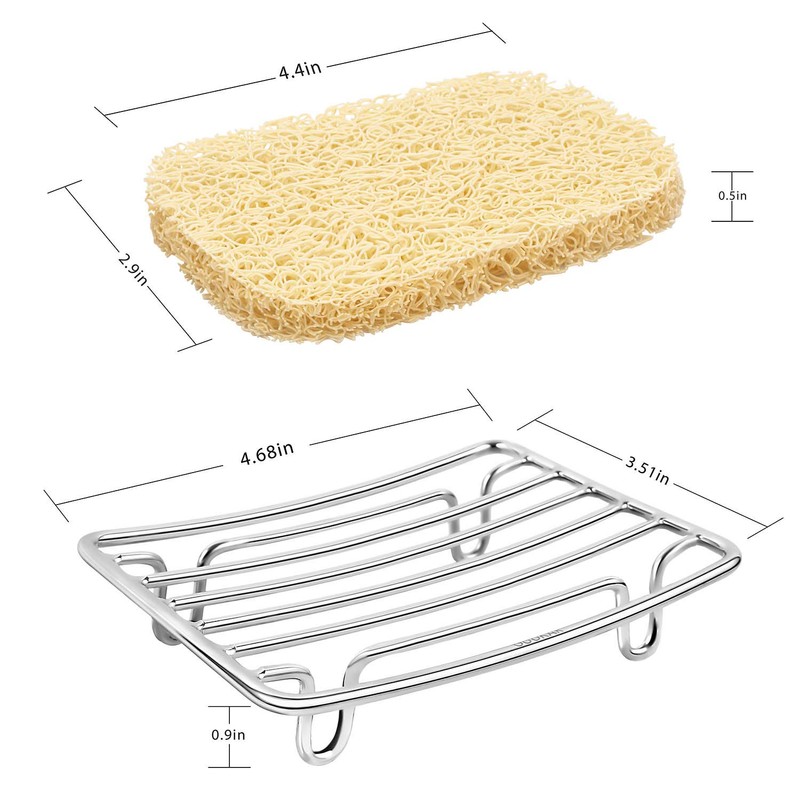 GUUKAR Bar Soap Dish Holder for Shower Bathroom Stainless Steel