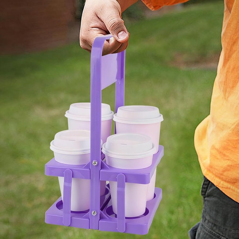 musbus Reusable Drink Carrier with Handle for Doordash, Grubhub, Portable