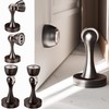 Solid Mental Magnetic Door Stop, Wall Mounted, Oil Rubbed Bronze,