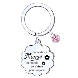 MNBVBV Geschenke Oma Schlüsselanhänger Oma Baum der Familie Schlüsselanhänger Frauen Ideen lustige Geschenke Geschenk Geburtstag Weihnachtsgeschenk für Oma Oma, silber, 42