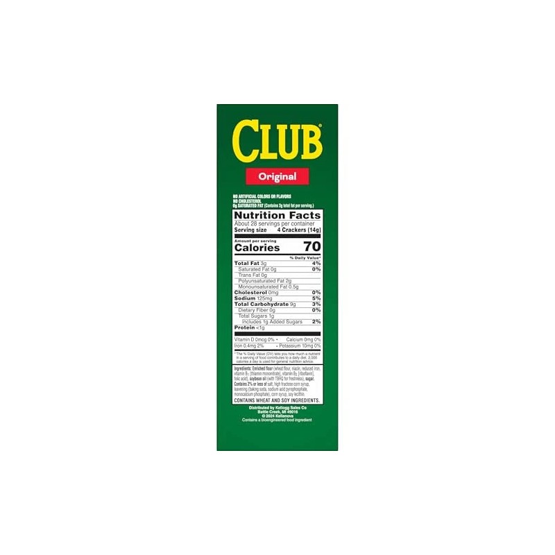 Club Original Crackers 13.7oz Pack of 1 Buttery Flaky Snack