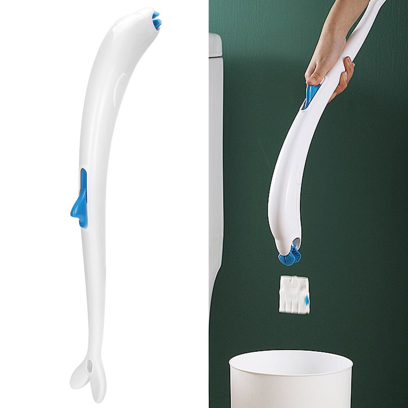 Disposable Toilet Cleaning System Disposable Toilet Brush Kit with 12pcs