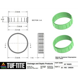 Tuf-Tite Septic Tank Riser 20"X12"