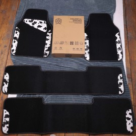 AIR GEL Waterproof Universal 3 Row Car Floor Mats, Cow Print Car Mats Fit for SU
