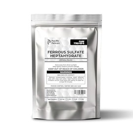 Pacific Pelican's Ferrous Sulfate Heptahydrate (FeSO4.7H2O) - A Versatile Compound Used for Water Treatment, Soil Amendment, Industrial Applications (0.5lb)