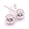 Pickleball Stud Earrings (Silver)