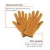 Truper GU-245, Guantes de carnaza, usos generales, puño ajustado, corto