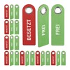 Relaxdays 6 x Door Sign with Free Toilet Sign for