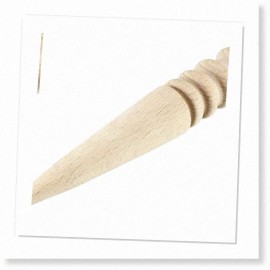 Innovex Smooth Wood Leather Edge Polishing Tool for Round Bar Processing (1 PCS)