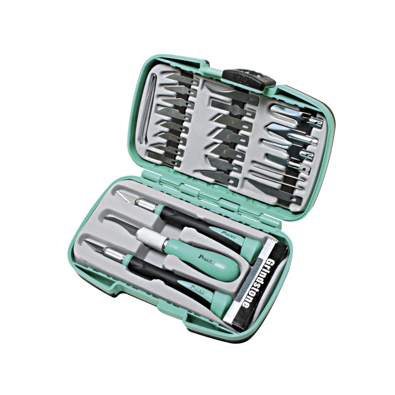 Pro'sKit PD-395A 30-Piece Deluxe Hobby Knife Set with Accessories