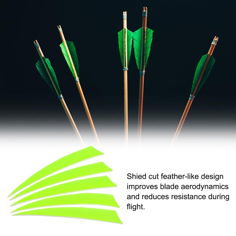 PATIKIL Arrows Vanes 50 Pack 5 Inch Arrow Turkey Feather