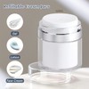 5Pcs 1.7oz Airless Pump Jar Set, FHDUSRYO Refillable Cream Jars