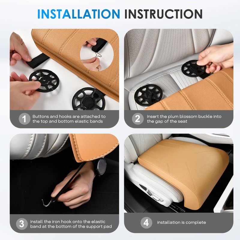 FLORICH Car Seat Extender Leg Extender Support Cushion for Driver