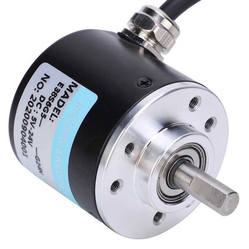 Encoder 5‑24V DC AB 2 Phase Incremental Rotary Solid Shaft