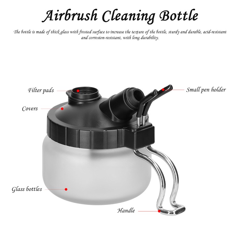 T62 Airbrush Cleaning Bottle Multifunctional Cleaning Tools Nail Model Washer