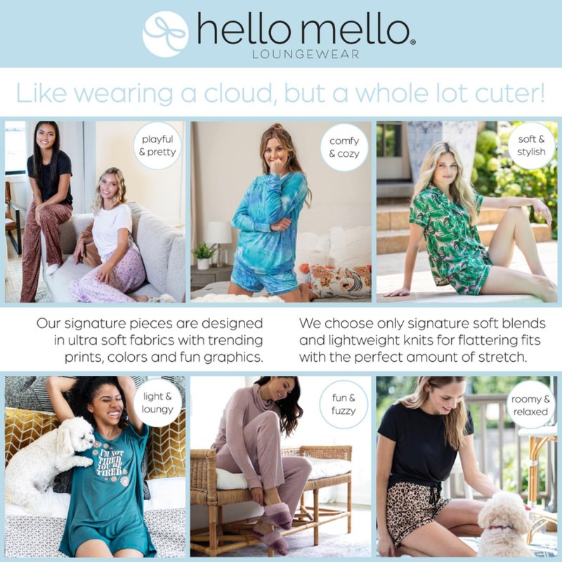 Hello Mello Breakfast in Bed Collection Womens Soft Lounge Pants