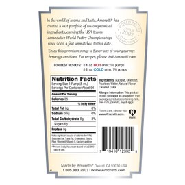 Amoretti Premium Syrup, Grand Orange, 25.4 Ounce