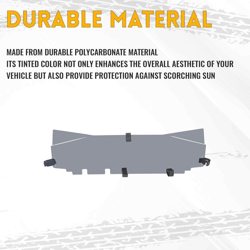 KUAFU Tinted Rear Windshield Compatible with 2017+ Can Am Maverick