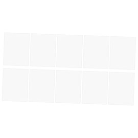 FUNOMOCYA Multifunctional Plastic Sheets 10pcs Set 0.3mm Thick PVC Sheets for Crafts Projects Sign Making Display