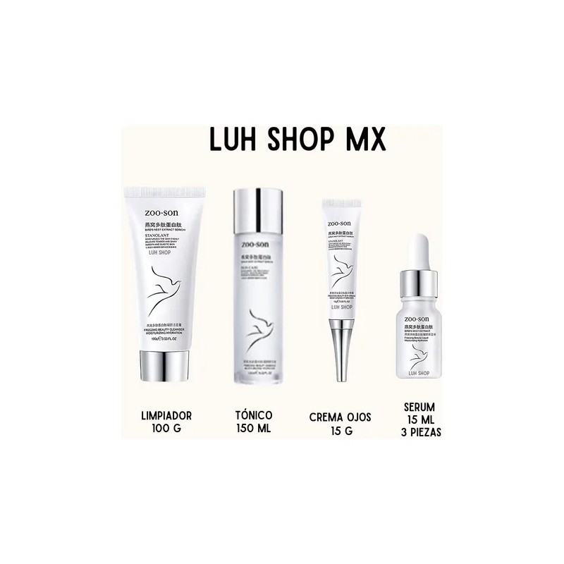 Kit De Cuidado Facial Zooson 9 Pz Skincare. Poros Y