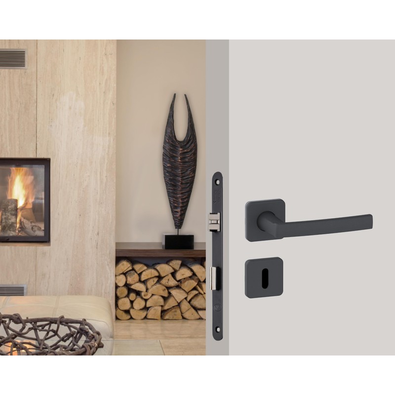 Vachette Aube D25R-A40/N/SC Vachette Lock, Black