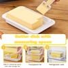 Pursufect Butter Dish, Butter Box with Multifunctional Measuring Spoon, Airtight