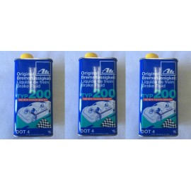 ATE Set of 3 ATE DOT 4 TYP 200 – Brake Fluid (High Boiling Point) - 706202