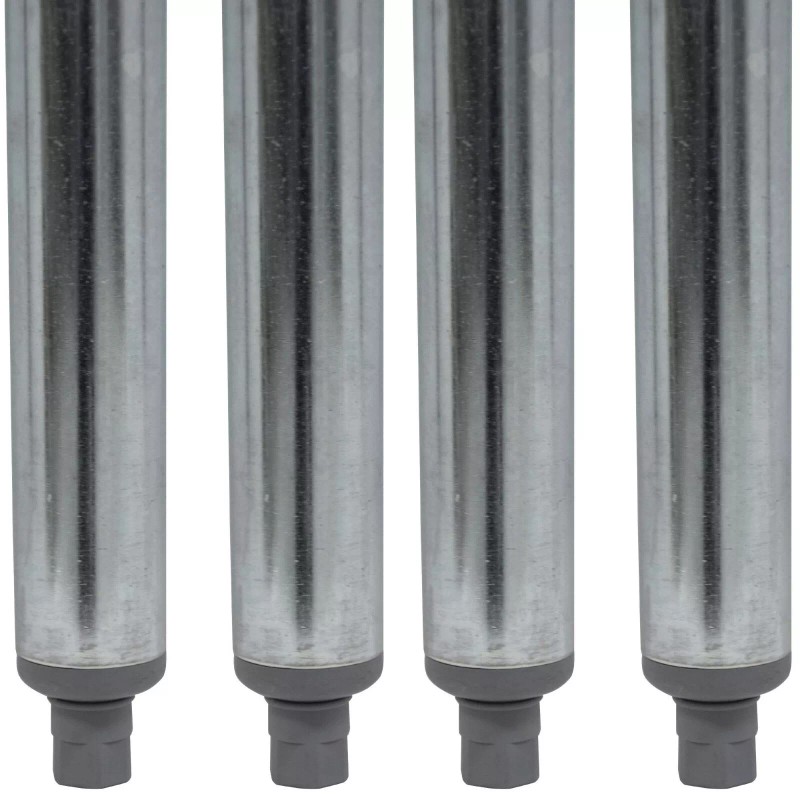 AmGood 35 1/4" Galvanized Steel Leg for Work Tables |