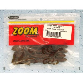 Zoom (3) Packs Zoom 6" Lizards Super Salt Plus Green Pumpkin Orange 002-306 Brand New