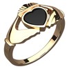 GWG Jewellery 18K Gold Coated Sterling Silver Claddagh Ring Unusual