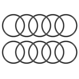 sourcing map Pack of 10 Rubber O Rings 85 mm AD 73.6 mm ID 5.7 mm Width Metric Seal