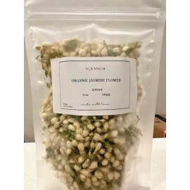 YLRanch Jasmine Flower Organic Dried Flowers / Farm Fresh Packed USA Free Ship - 4 oz