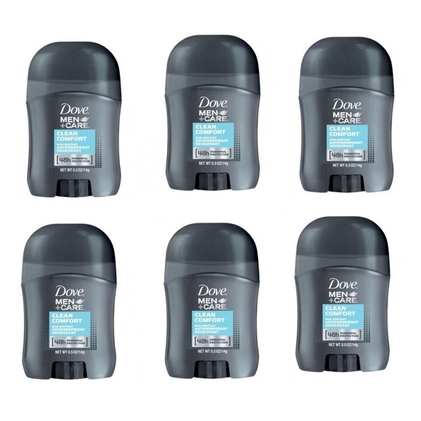 Care Clean Comfort Antiperspirant Deodorant Travel Size 0.5 Ounce (Pack