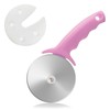 4" Pizza Cutter Wheel,Stainless Steel Large Pizza Cutter with Cover,