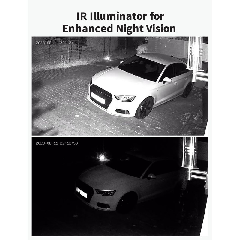 2 Pack IR Illuminators 30 LEDs 850nm Long Range Illuminator