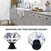 DeElf 26 pcs Clear Crystal Glass Drawer Cabinet Pulls Knobs