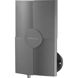 Insignia NS-ANT20DA Compact Outdoor Amplified TV Antenna - Gray