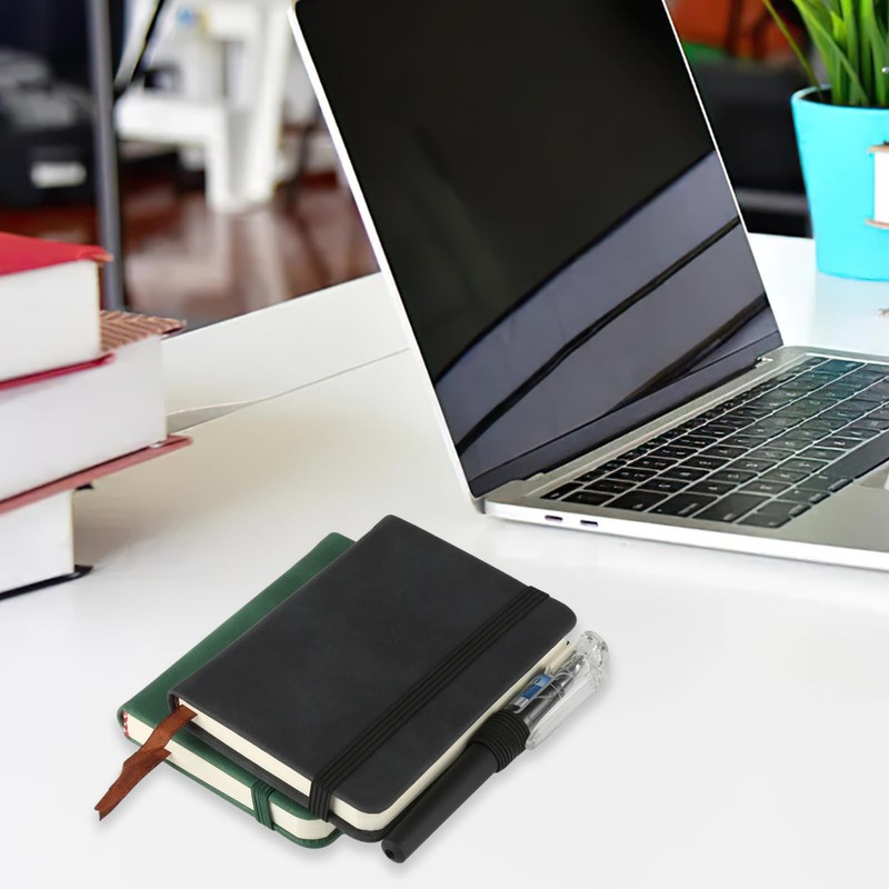 Pack of 2 Small Notebook Hardback Notebook A7 Notepad Small