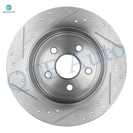 PM Auto Rear Drilled Slotted Brake Disc Rotors 330mm Fits For 2011-2020 Jeep Grand Cherokee