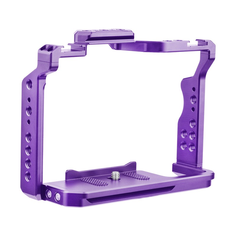 Andoer Camera Cage Aluminum Alloy Video Cage with Dual Cold