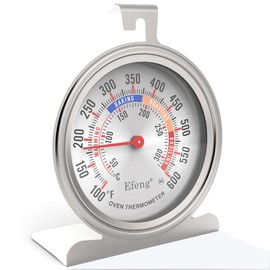 Oven Thermometers for Gas/Electric Oven with 100-600°F/50-300°C,Large 3" Dial & Base,Safety in Oven,Easy to Read Large Number,No Fading Color for Long time Cooking