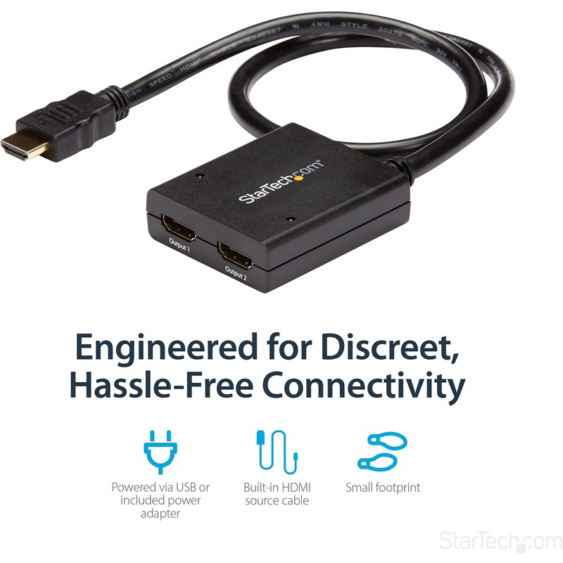 DIVISOR HDMI DE 2 PUERTOS SPLITTER HDMI 4K 30HZ