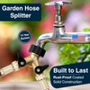 DBR Tech® Heavy Duty 2 Way Hose Splitter (Premium Brass