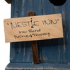 Bird in Hand Amish Made Nestle Inn Bird House, Blue