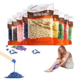MAIAM Perlas de Cera Española Depilatoria, Cera Caliente Premium para Depilación Sin Tiras, Sin Dolor en Casa para Mujeres y Hombres, Ideal para Bikini, Cuerpo, Axilas, Piernas y Brazos, 2 Piezas x 100g
