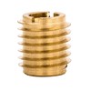 E-Z LOK 400-332 Threaded Insert, Brass, Knife Thread, 10-32 Internal
