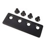 FINOSEN Sliding Barn Door Track Connector Black
